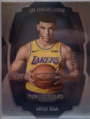 Lonzo Ball #38 Basketball Cards 2018 Panini Dominion