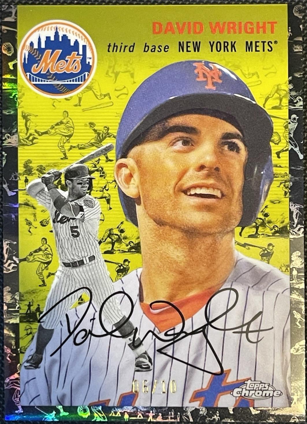 David Wright [Cream Black Refractor] #492