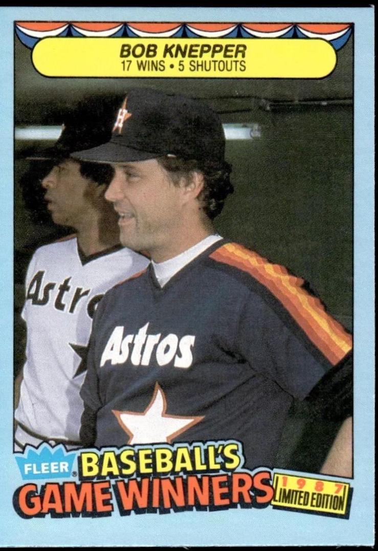 Bob Knepper #23 Baseball Cards 1987 Fleer Limited Edition