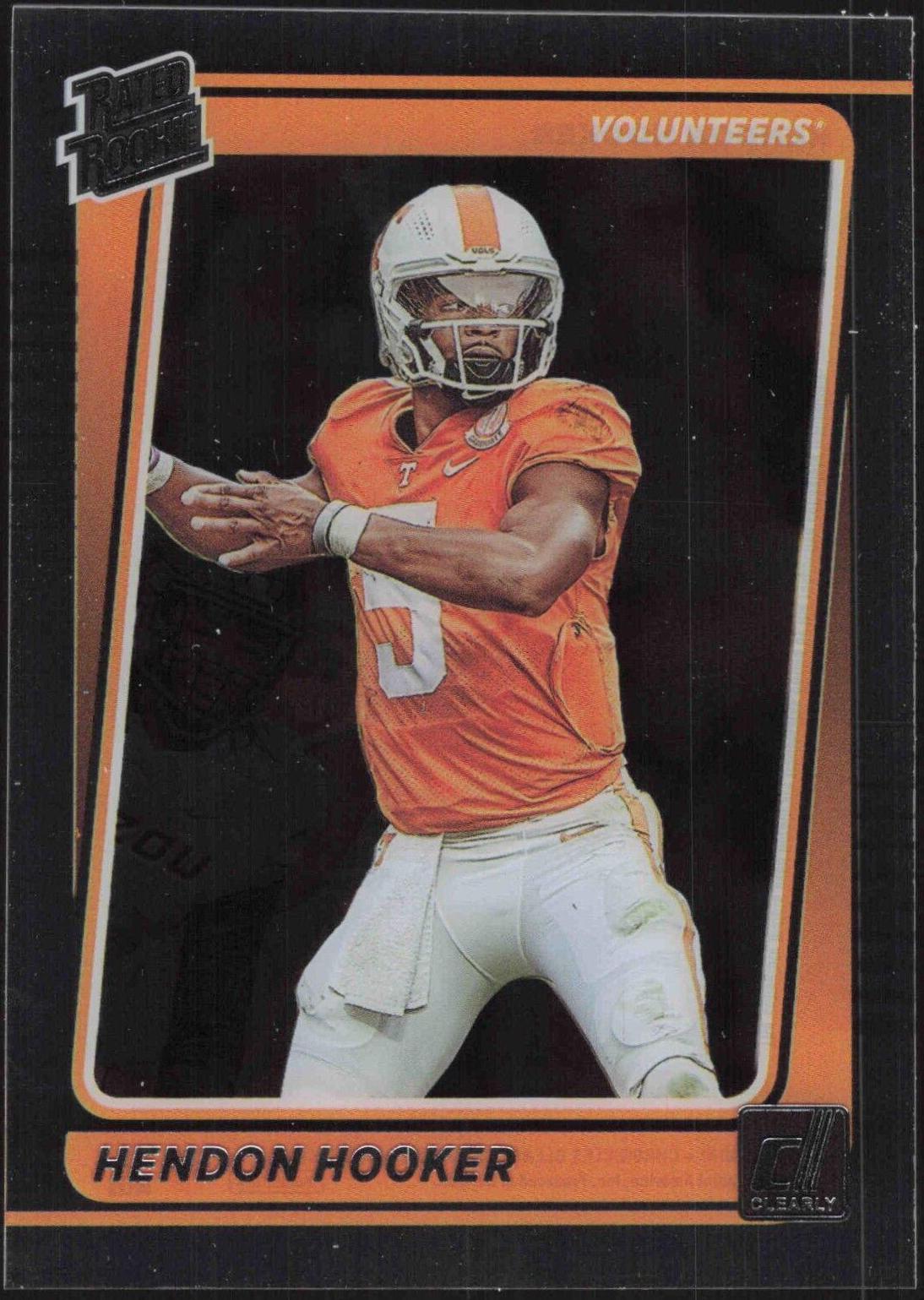 Hendon Hooker #43 Football Cards 2023 Panini Chronicles Draft Picks Clearly Donruss