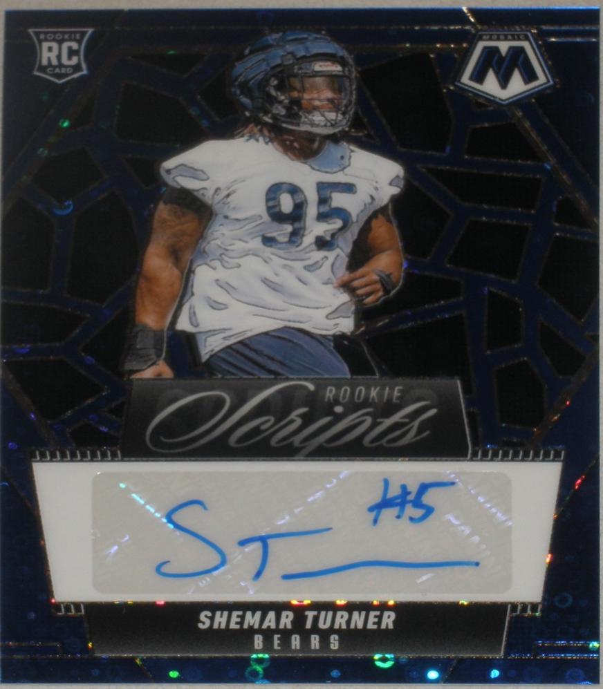 Shemar Turner #RS-STR 2025 Panini Mosaic Football Rookie Scripts
