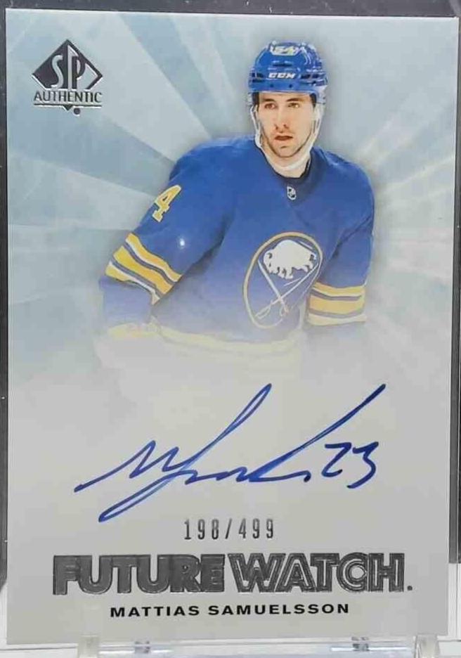 Mattias Samuelsson #RFWA-MS 2021 Sp Authentic Retro Future Watch Autograph Hockey