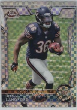 Jeremy Langford #142 2015 Topps Chrome Football