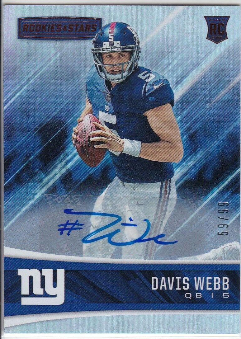 Davis Webb #293 Football Cards 2017 Panini Rookies & Stars