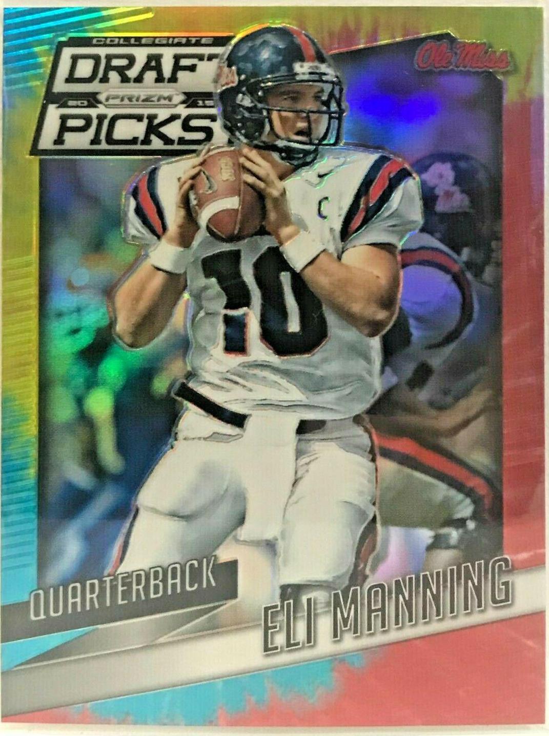Eli Manning #40 Football Cards 2015 Panini Prizm Collegiate Draft Picks
