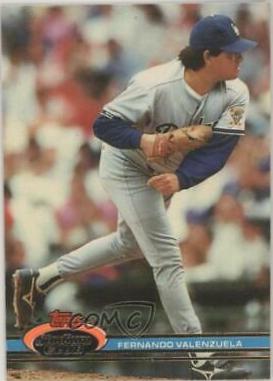 Fernando Valenzuela #90 1991 Stadium Club Baseball