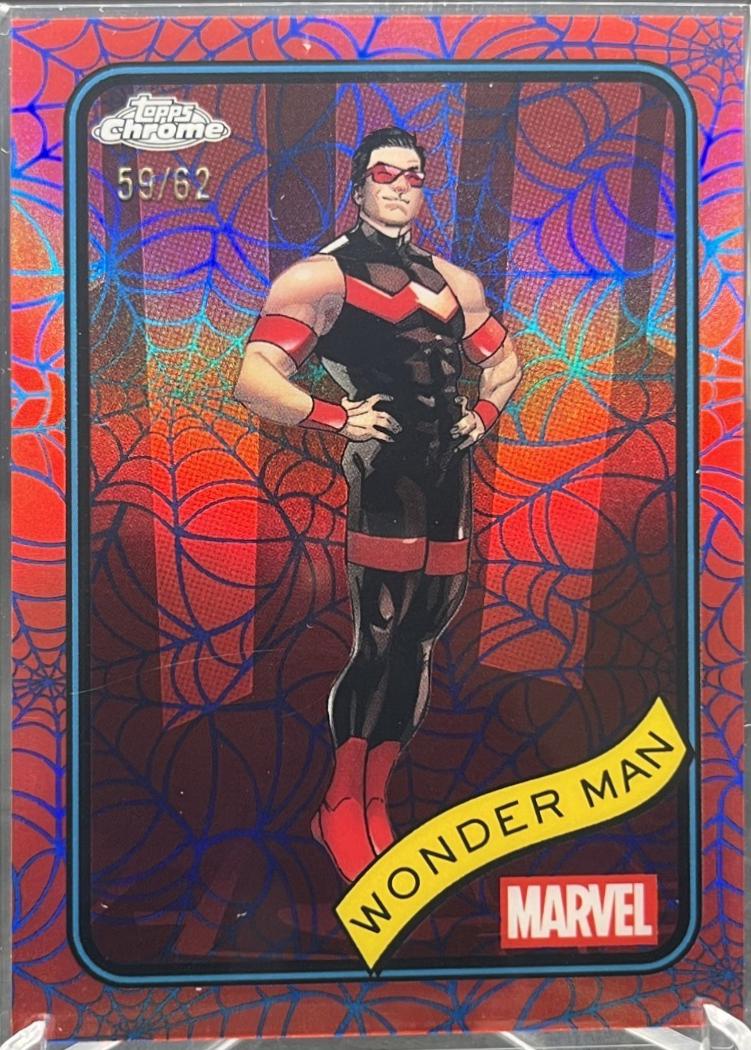 Wonder Man Blue & Red Spider Web Refractor