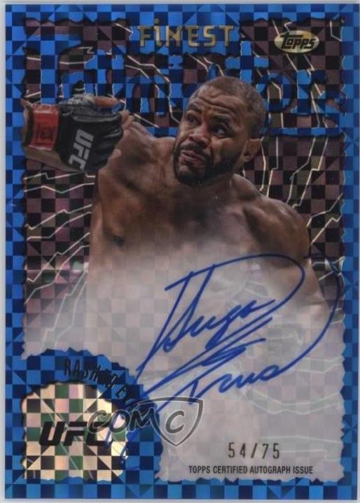 Rashad Evans [Blue Checkerboard Refractor] #IA-RES