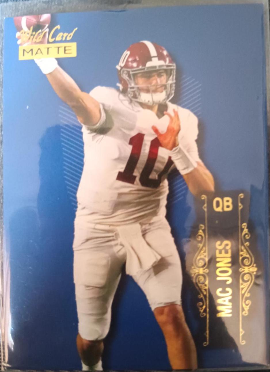 Mac jones #LBC-5 Football Cards 2021 Wild Card Matte