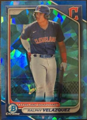 Ralphy Velazquez #BCP-29 Baseball Cards 2024 Bowman Chrome Prospects Sapphire
