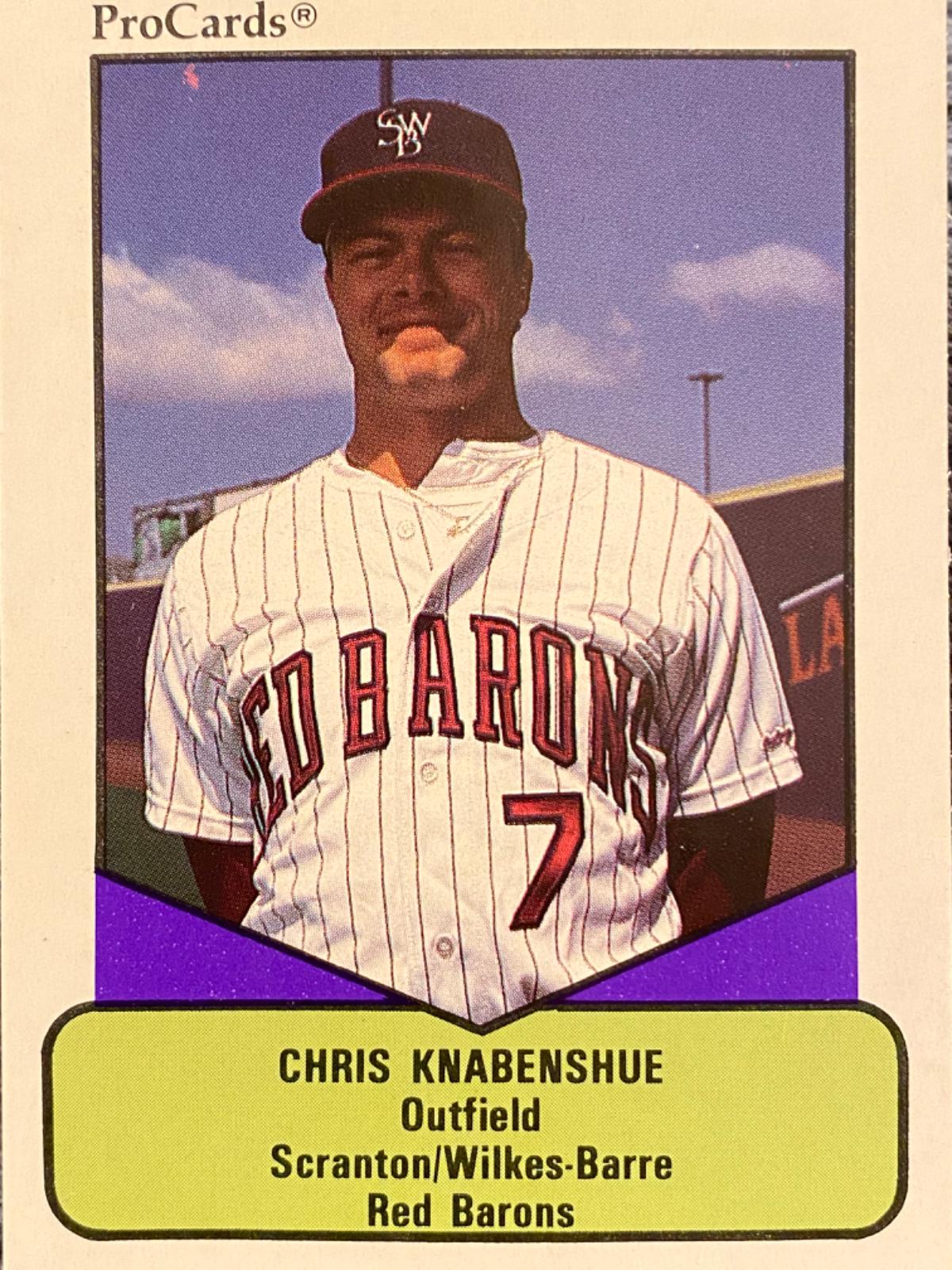 Chris Knabenshue #313 Baseball Cards 1990 ProCards AAA