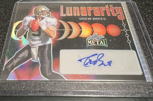 Drew Brees #L-DB1 Football Cards 2024 Leaf Metal Lunararity Autograph