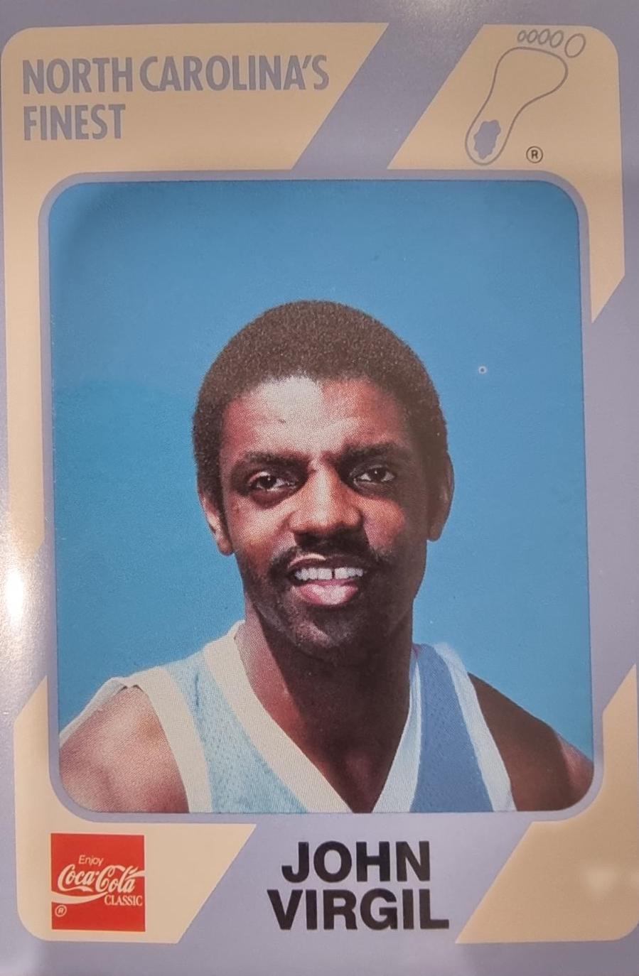 John Virgil #183 1989 Collegiate Collection North Carolina Basketball
