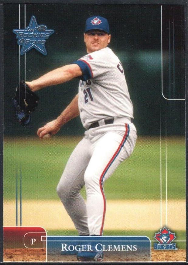 Roger Clemens #60 Baseball Cards 2002 Leaf Rookies & Stars