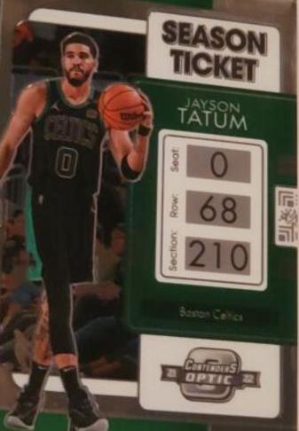Jayson Tatum #1 Basketball Cards 2021 Panini Contenders Optic