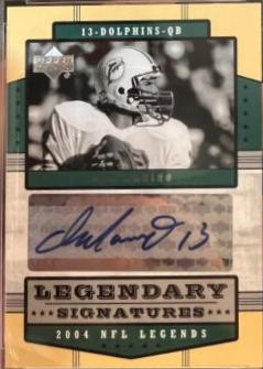 Dan Marino #LS-DM Football Cards 2004 Upper Deck Legends Legendary Signatures