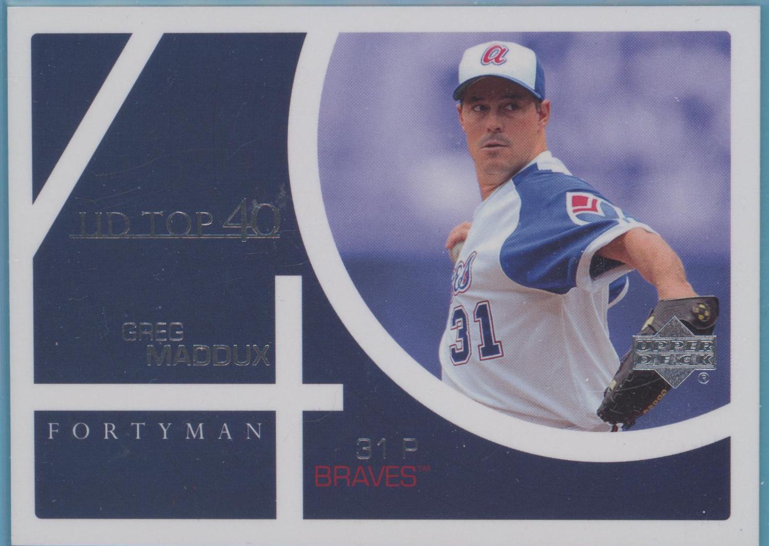 Greg Maddux #839 2003 Upper Deck 40 Man Baseball