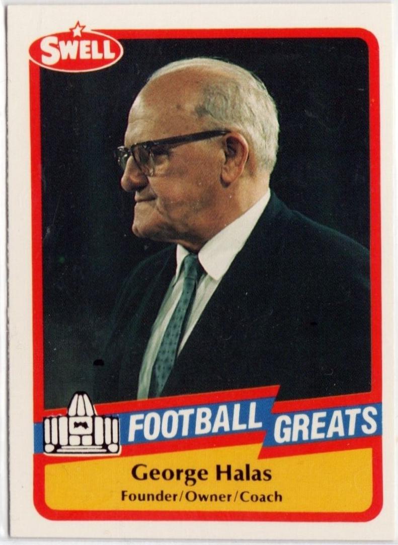 George Halas #9 Football Cards 1989 Swell Greats
