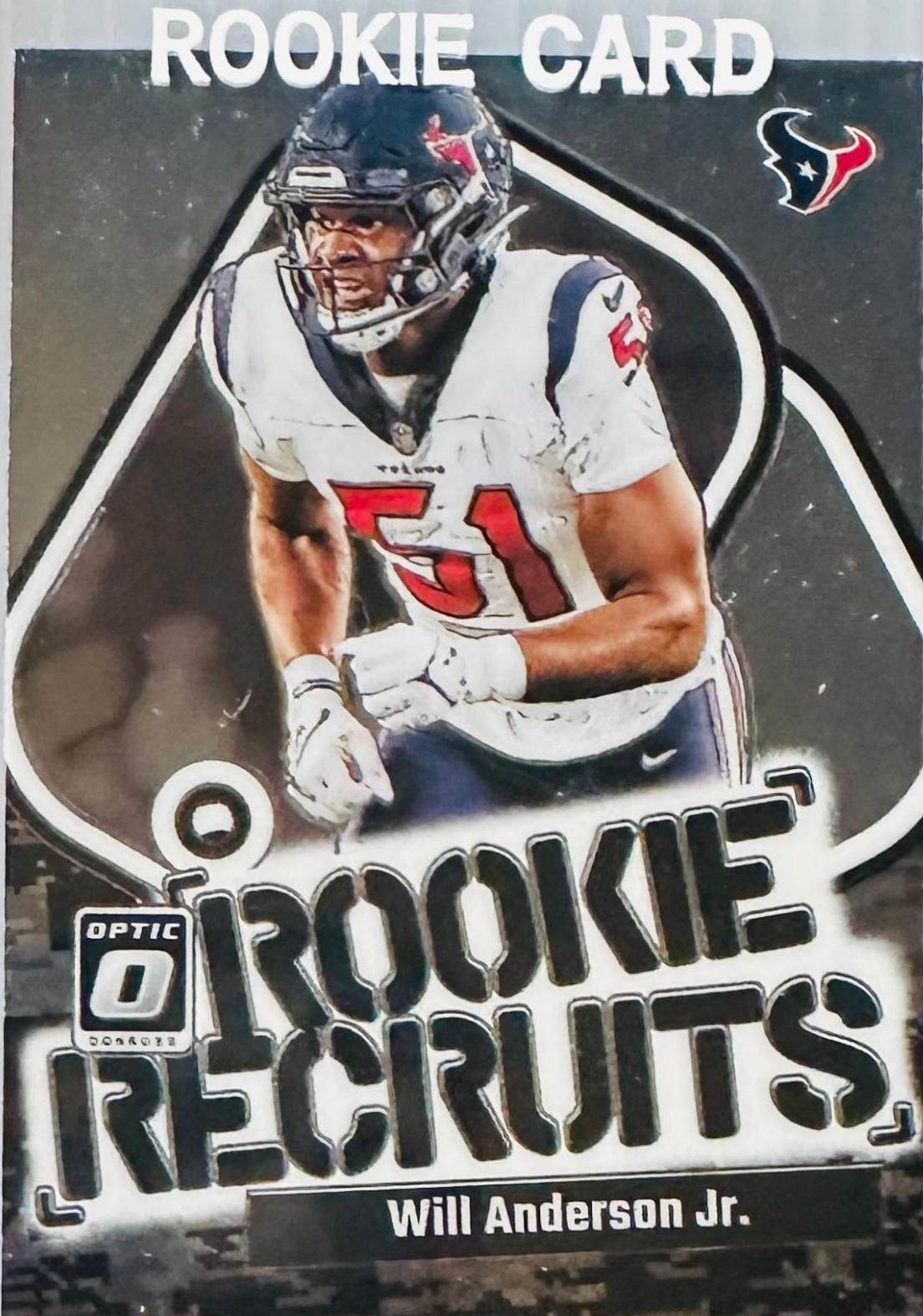Will Anderson Jr. #18 Football Cards 2023 Panini Donruss Optic Rookie Recruits