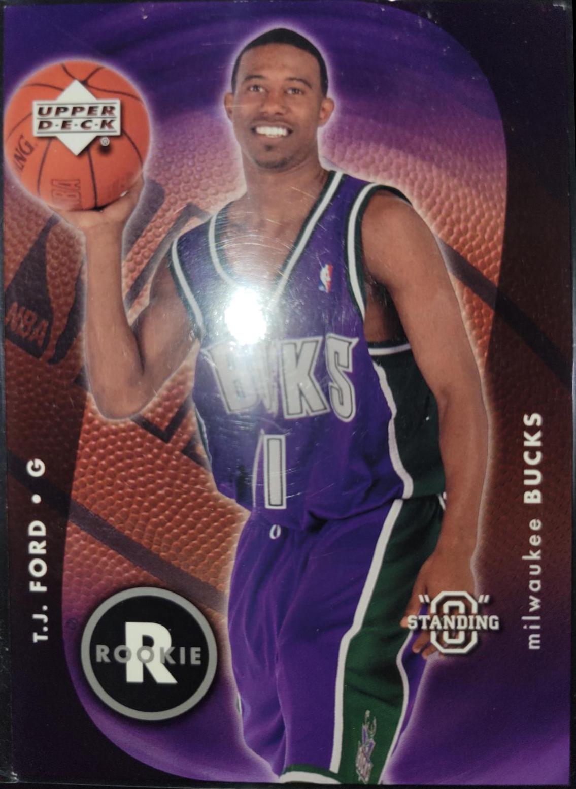 T.J. Ford #92 Basketball Cards 2003 Upper Deck Standing O