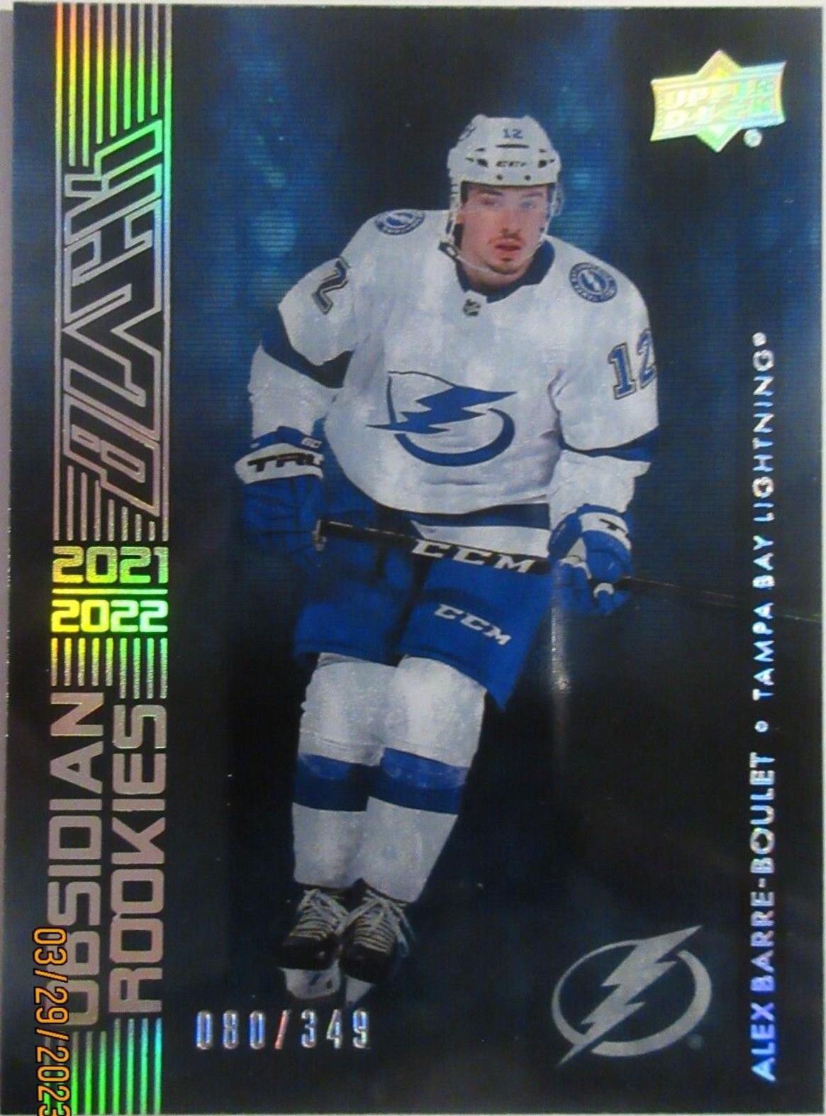 Alex Barre Boulet #OR-14 Hockey Cards 2021 SPx UD Black Obsidian Rookies