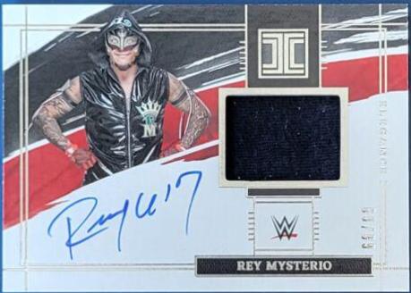 Rey Mysterio #EM-RMY Wrestling Cards 2022 Panini Impeccable WWE Elegance Memorabilia Autographs