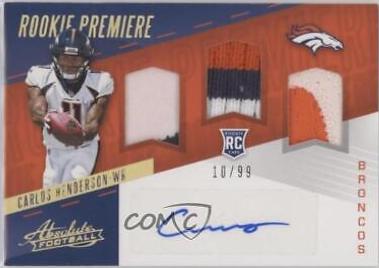 Carlos Henderson [Triple Material Autograph Spectrum] #206