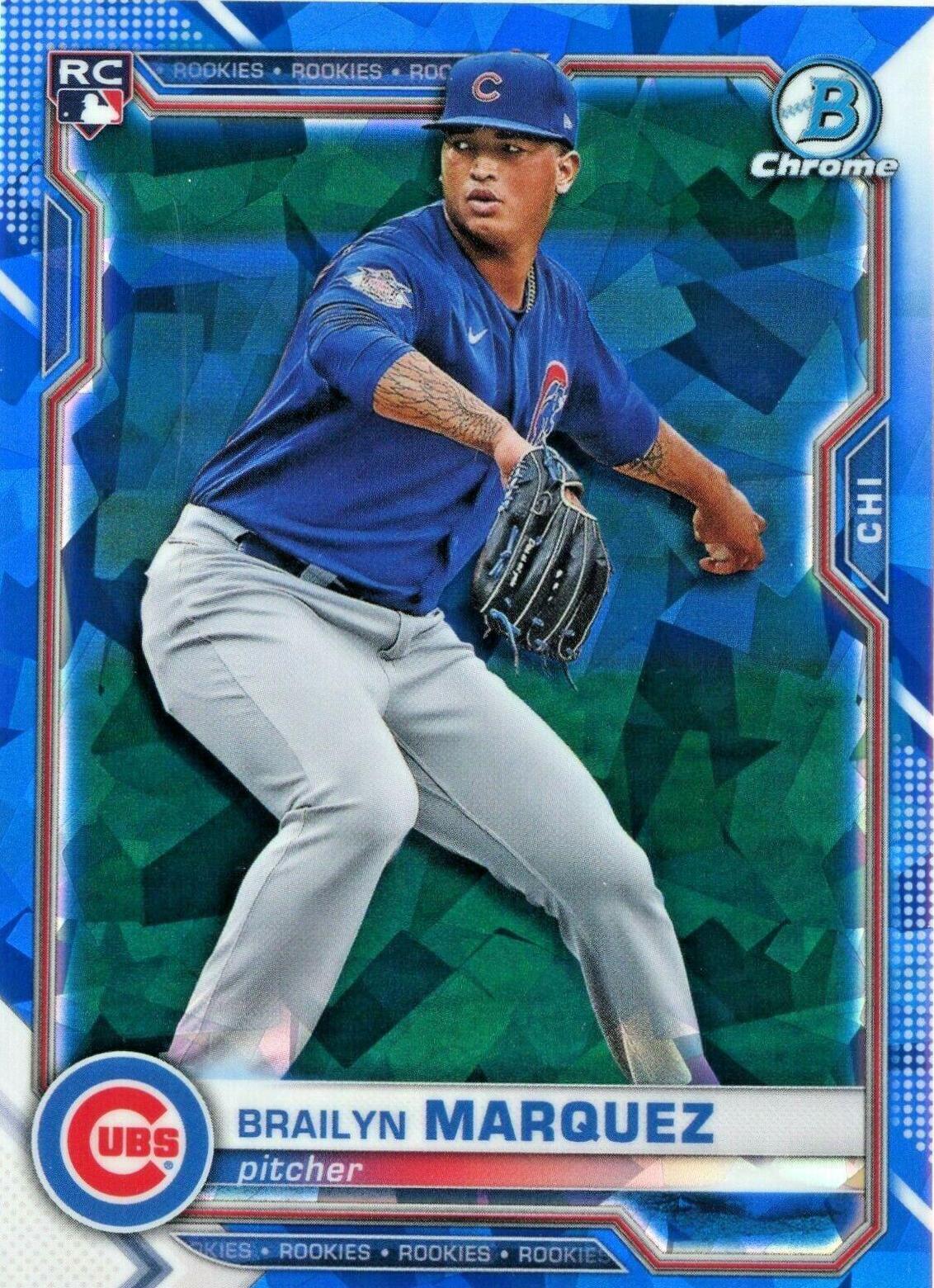 Brailyn Marquez #100 2021 Bowman Chrome Sapphire Baseball