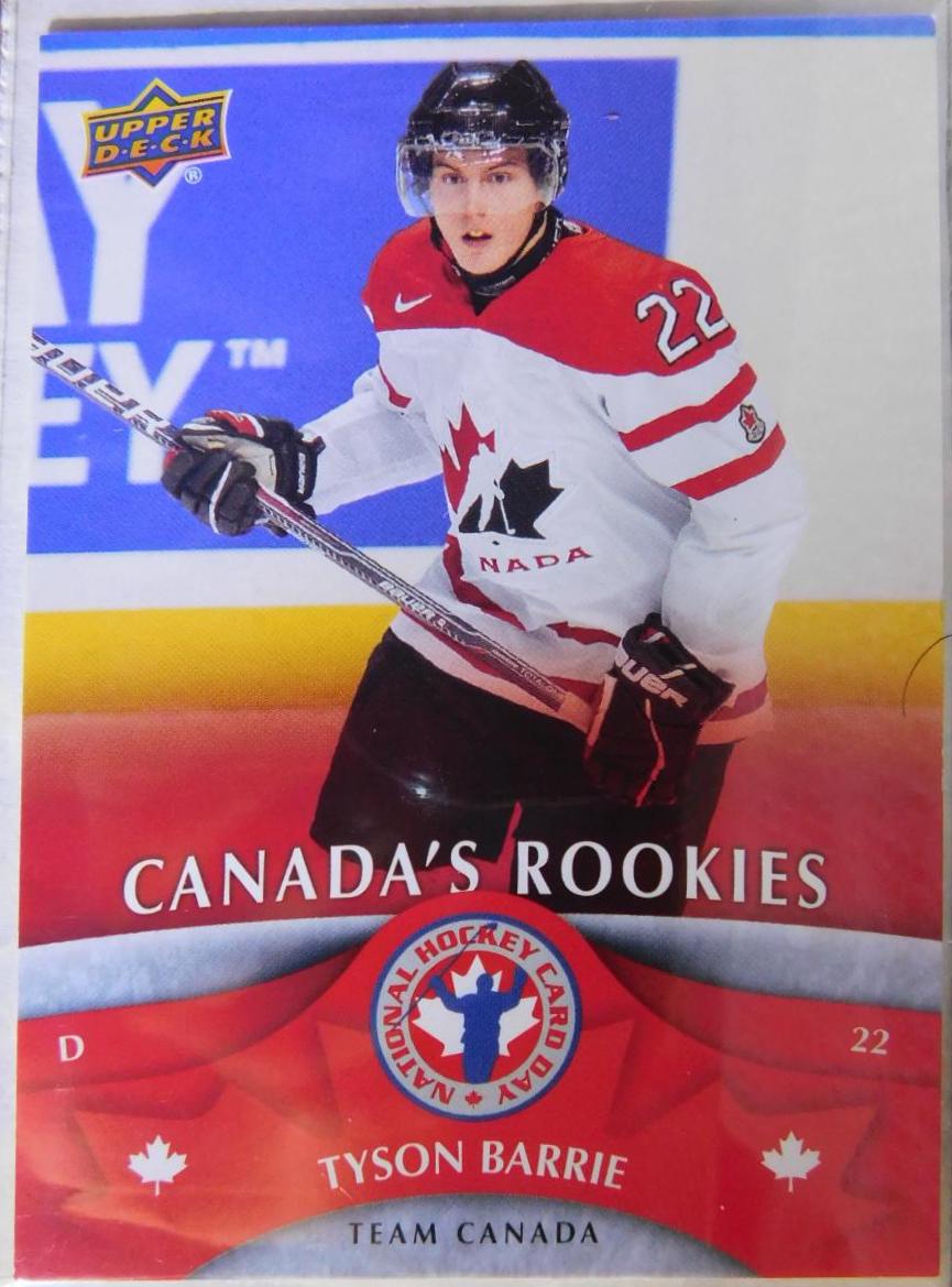 Tyson Barrie #NHCD2 Hockey Cards 2013 Upper Deck National Hockey Card Day Canada