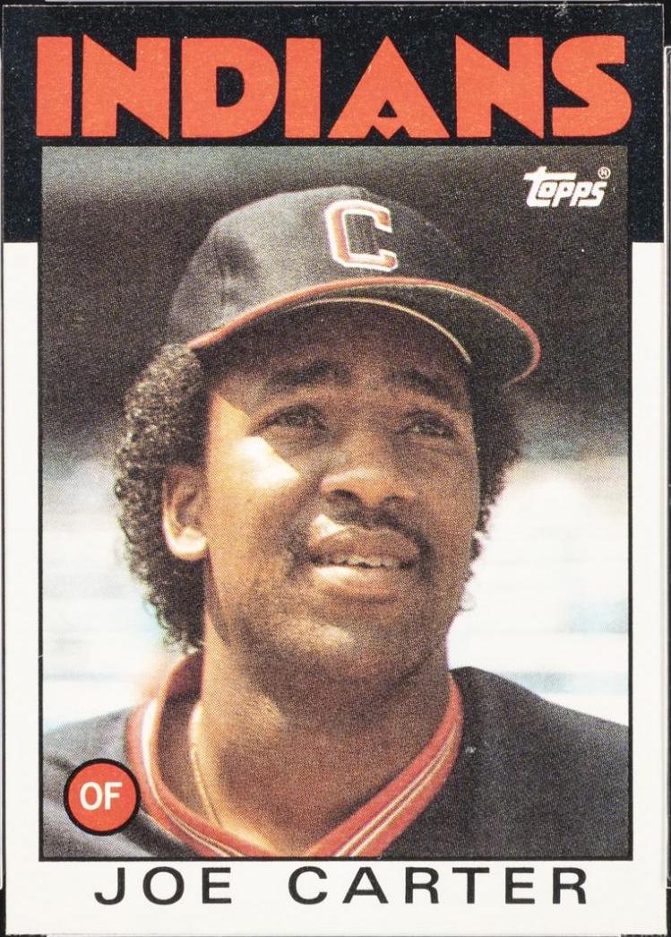 Joe Carter #377 1986 Topps Baseball