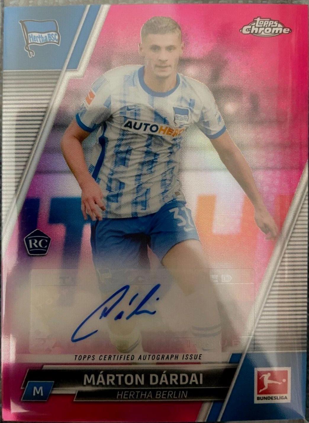 Marton Dardai #BCA-MD 2021 Topps Chrome Bundesliga Autographs Soccer