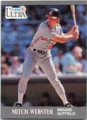 Mitchell Webster #116b Baseball Cards 1991 Ultra