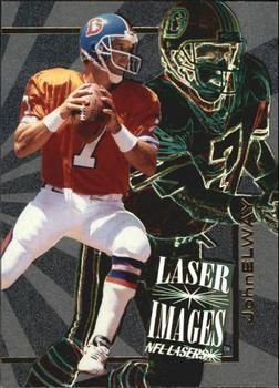 John Elway #I-9 Football Cards 1996 Panini Score Board Laser Images