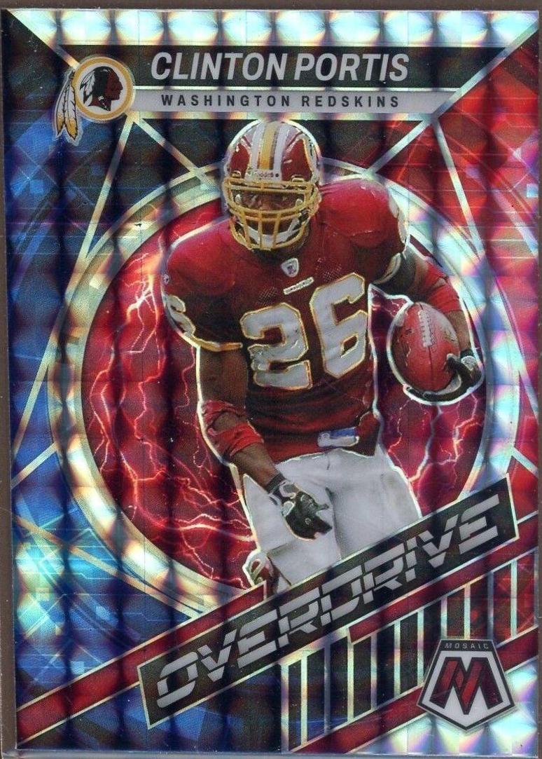 Clinton Portis #OS-16 Football Cards 2022 Panini Mosaic Overdrive
