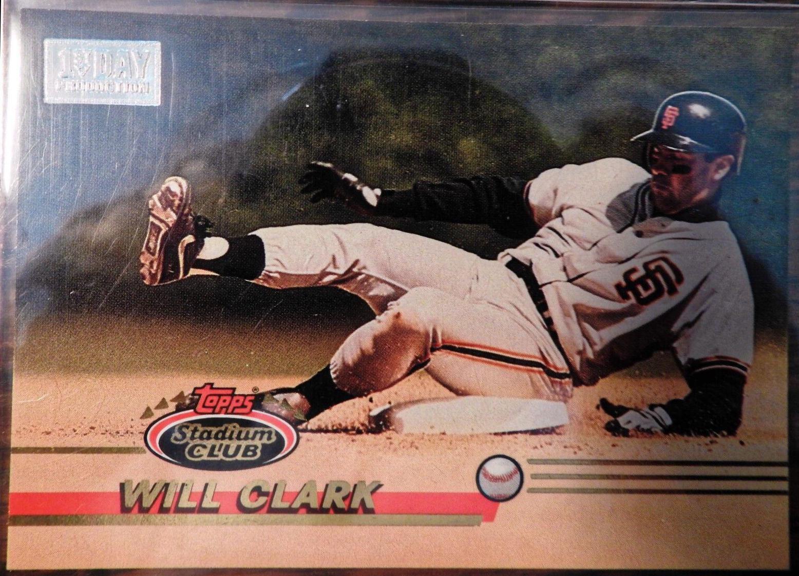 Will Clark #562 1993 Stadium Club 1st Day Production Baseball
