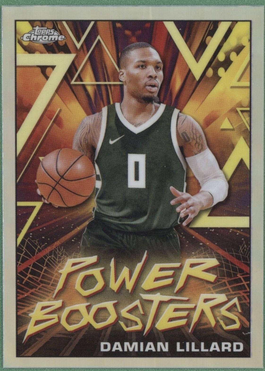 Damian Lillard #PB-14 Basketball Cards 2023 Topps Chrome Power Boosters