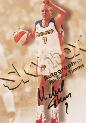 Michele Timms #11 Basketball Cards 1999 Hoops WNBA Autographics