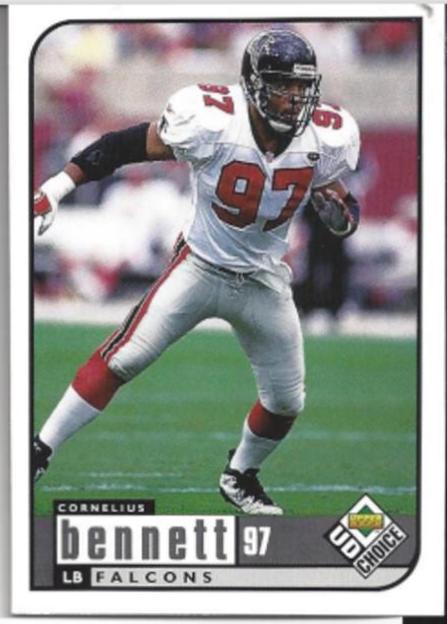 Cornelius Bennett #10 Football Cards 1998 Upper Deck UD Choice