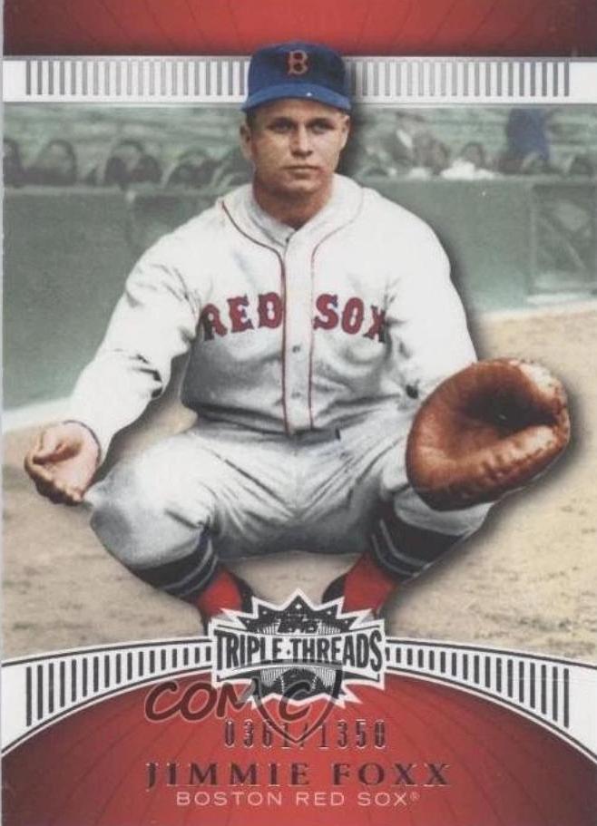 Jimmie Foxx #63 Baseball Cards 2010 Topps Triple Threads