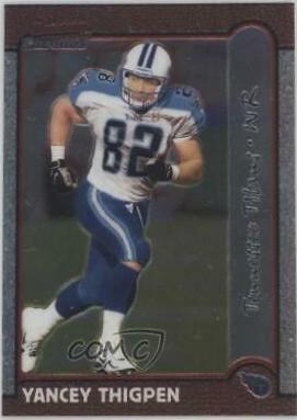 Yancey Thigpen #3 Football Cards 1999 Bowman Chrome