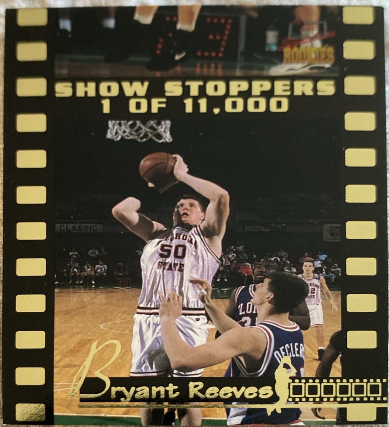 Bryant Reeves #B2 1995 Signature Rookies Show Stoppers Basketball