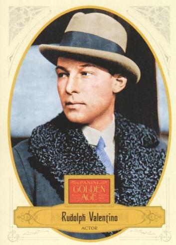 Rudolph Valentino #23 Baseball Cards 2012 Panini Golden Age