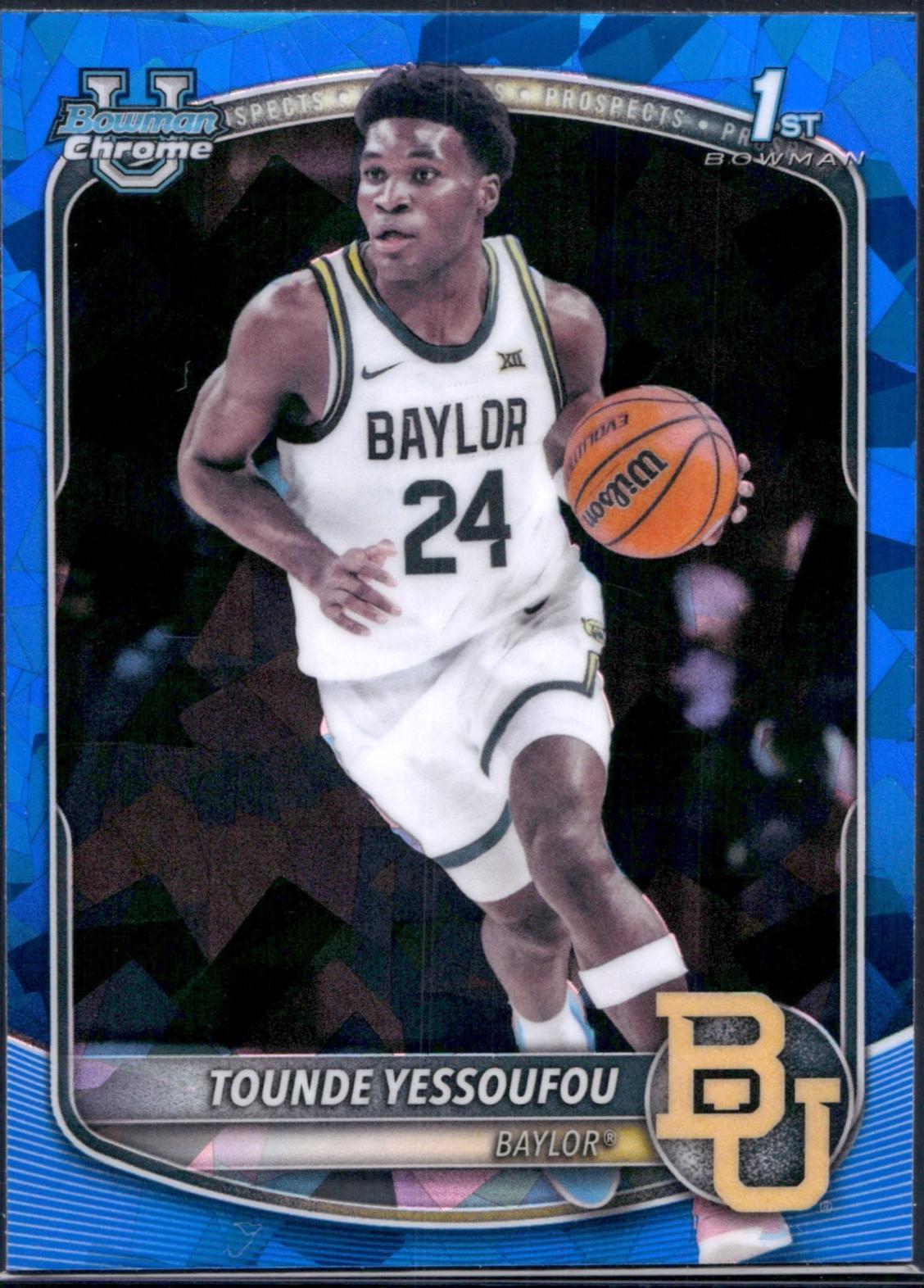 Tounde Yessoufou #BCP-11 2025-26 Bowman Sapphire Basketball Chrome Prospects Sapphire