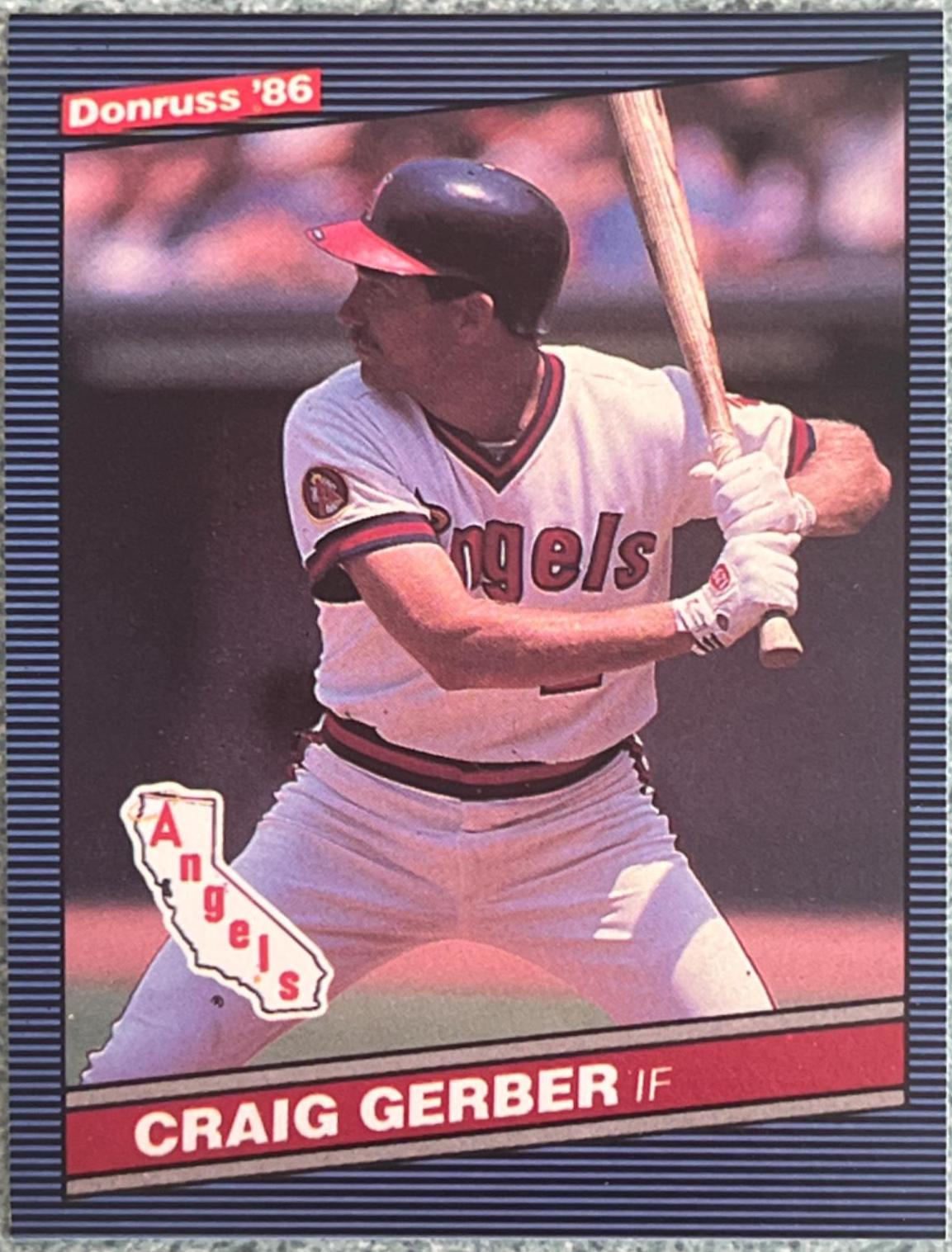 Craig Gerber #545 Baseball Cards 1986 Donruss