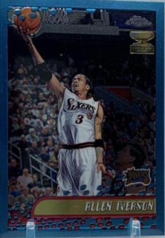 Allen Iverson #3 Basketball Cards 2001 Topps Chrome