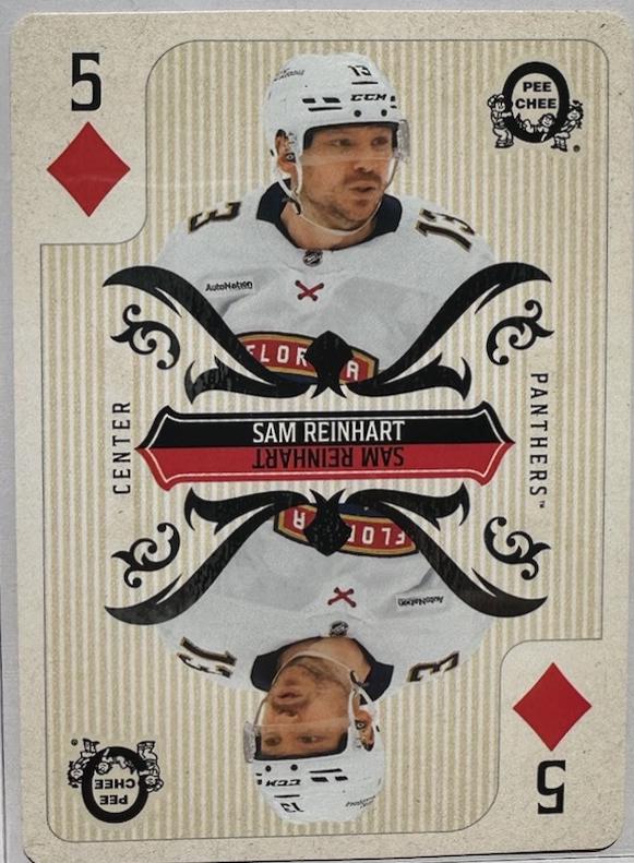Sam Reinhart #5-DIAMONDS Hockey Cards 2024 O-Pee-Chee Playing Card