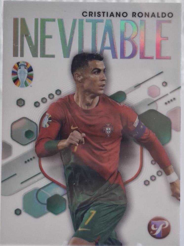 Cristiano Ronaldo #IV-CR Soccer Cards 2023 Topps Pristine Road to Euro 2024 Inevitable
