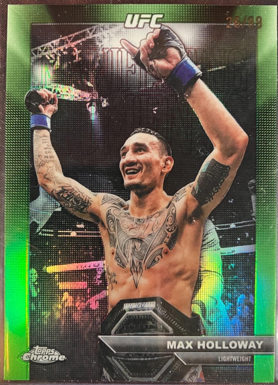 Max Holloway [Green Refractor] #MM-6 Prices | 2026 Topps Chrome