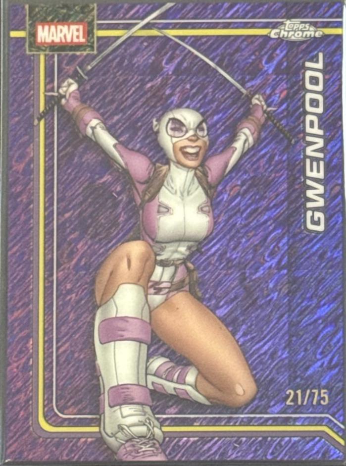 Gwenpool Purple Shimmer Refractor