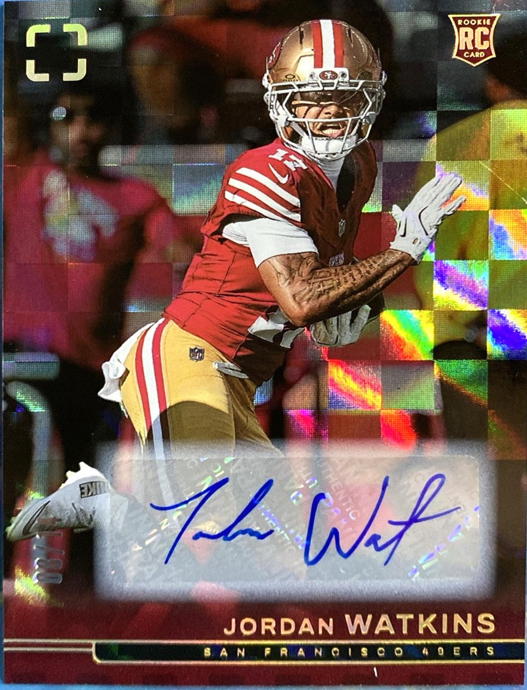 Jordan Watkins [Maroon Rookie Autograph] #168